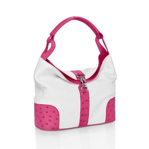 Straußenleder-Kollektion Kabo Summer Bag „Pink"